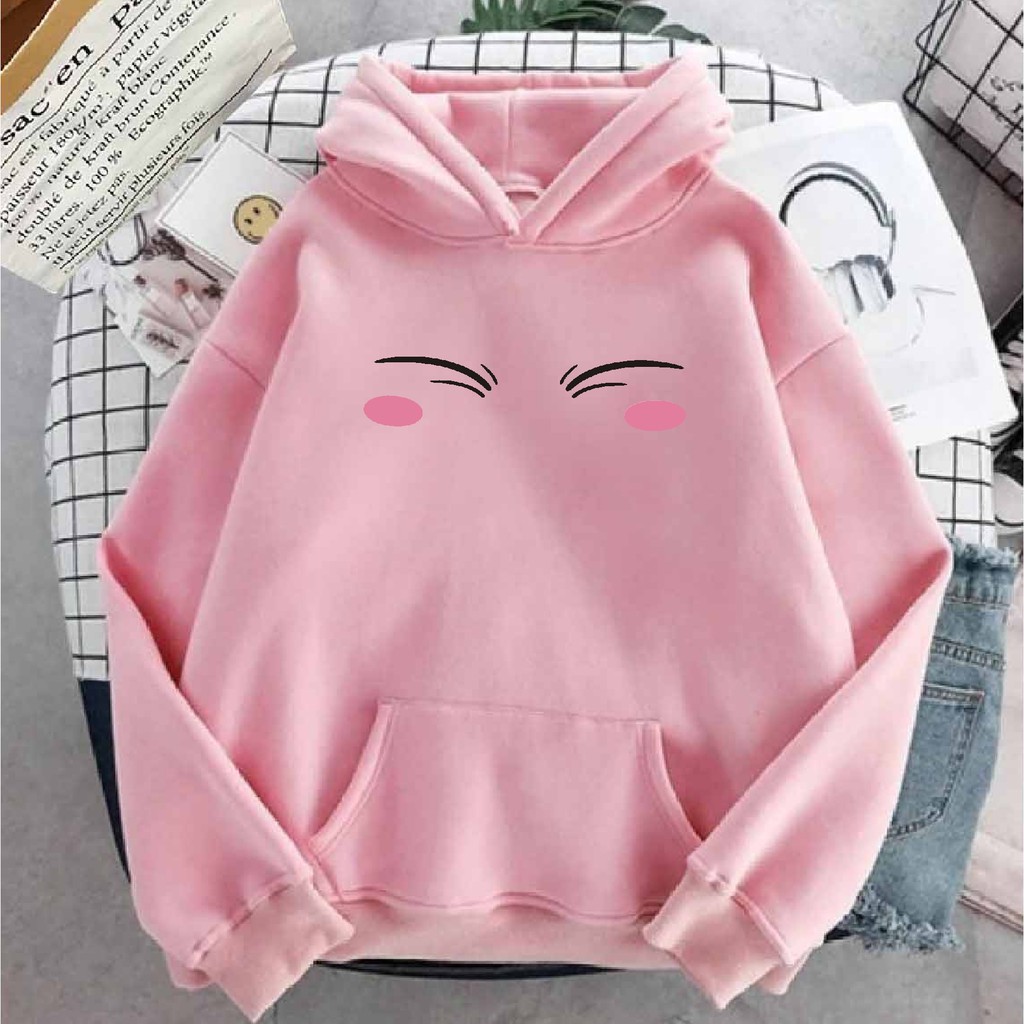 FenishaStore Sweater Hoodie Kantong Depan Pria Dan Wanita  HAPPY FACE Bisa Bayar Ditempat COD