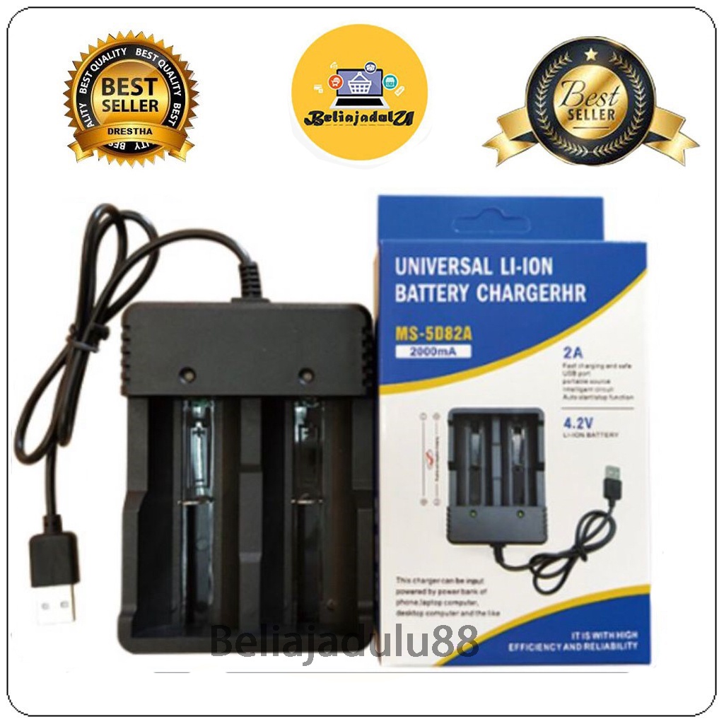 Beliajadulu88 Charger Baterai 1 slot dan 2 Slot Universal 1.2V jin long