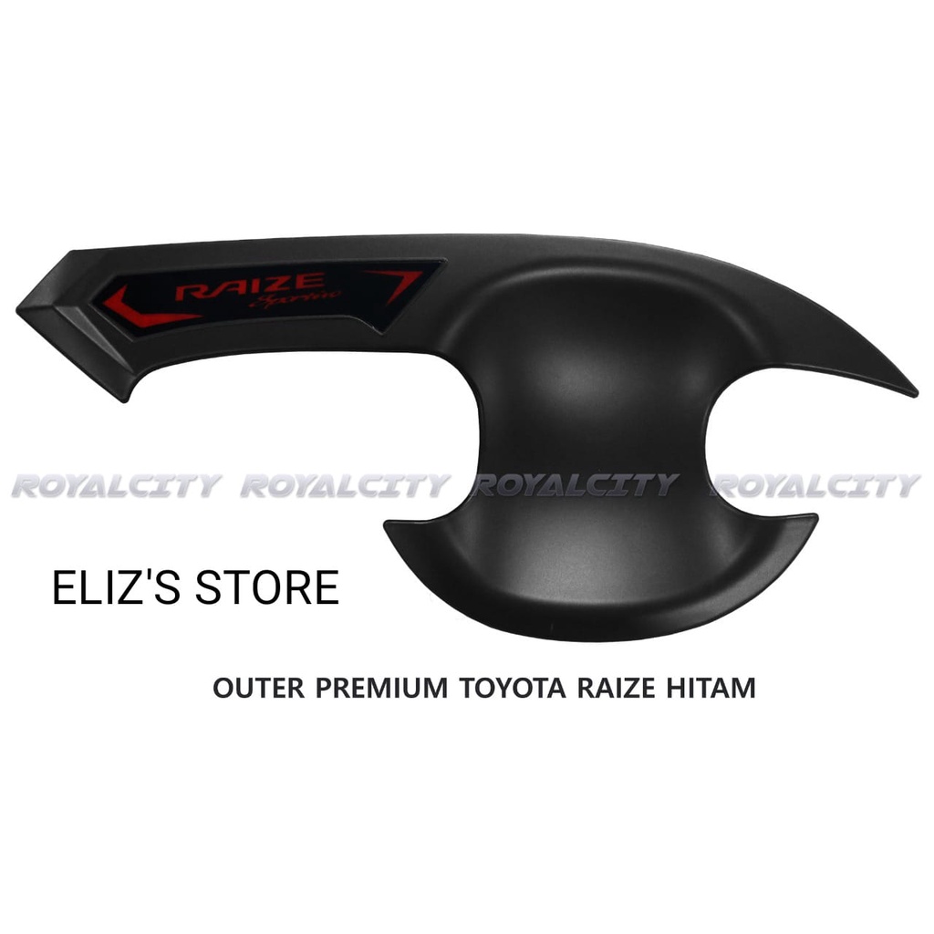 outer+handle keysless toyota raize hitam doff/paket outer+handle toyota raize hitam doff