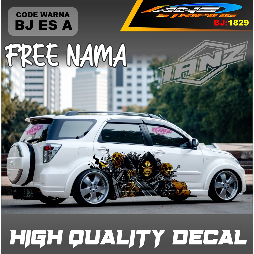 STIKER MOBIL TERIOS / STIKER MOBIL GRAND LIVINA / VARIASI STIKER MOBIL AVANZA / STIKER MOBIL XENIA / STIKER MOBIL