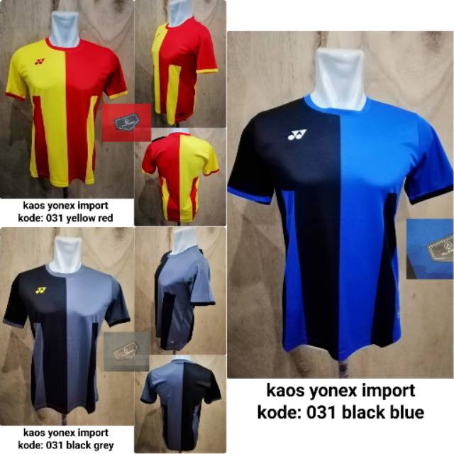 Terlaris  Baju badminton Yonex 031 kaos badminton yonex kaos yonex import murah