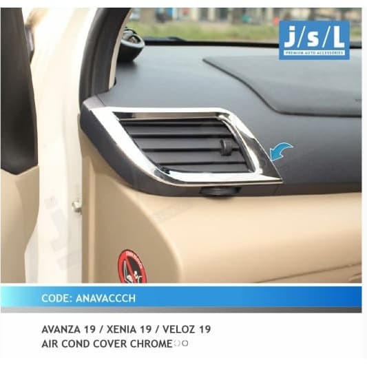 cover ring ac All New Avanza/Xenia Chrome