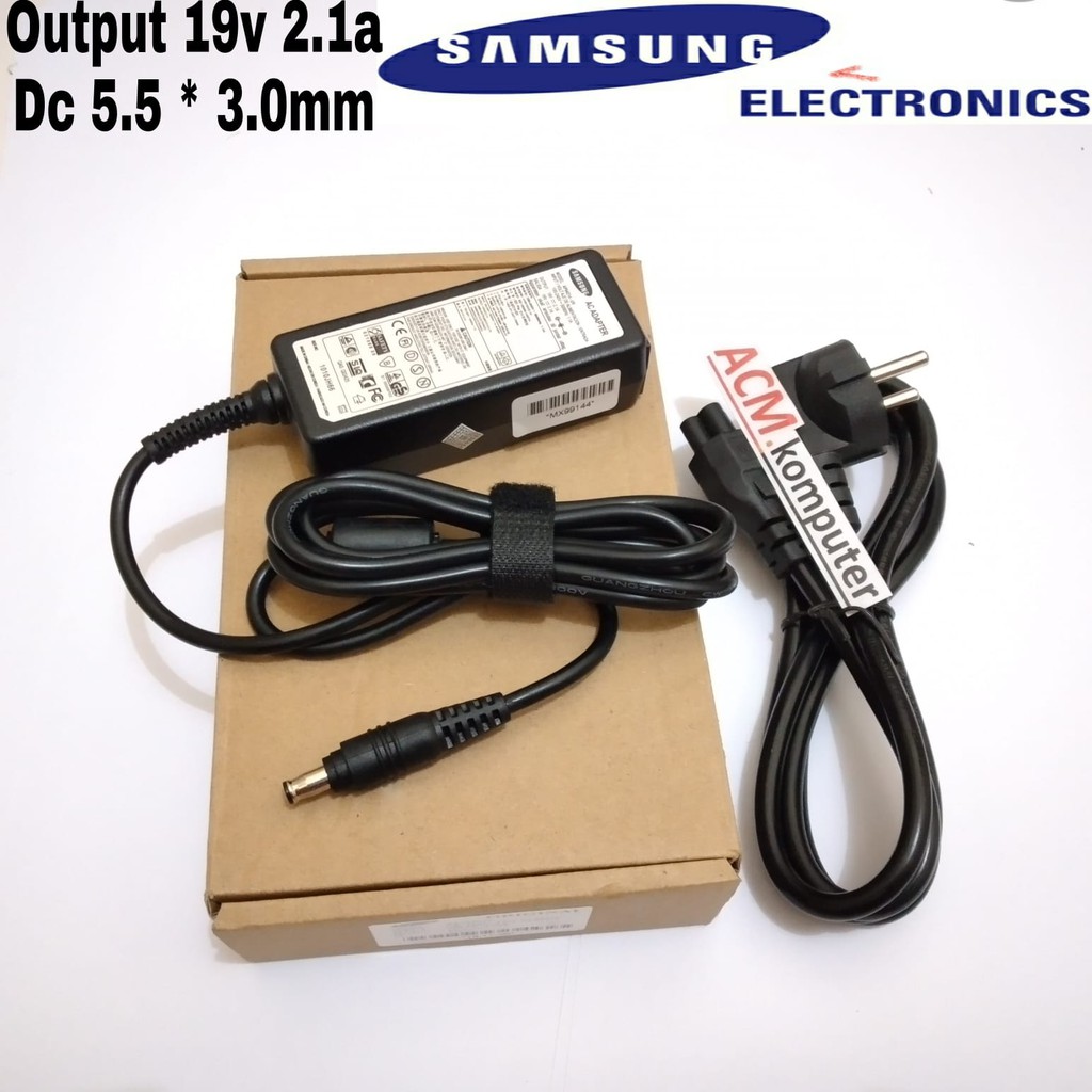 Charger Samsung Netbook 19v 2.1A 40W N130 N140 N150 N210 N220 N510 NP-N110 NP-N130 NP-N140 NP-N150