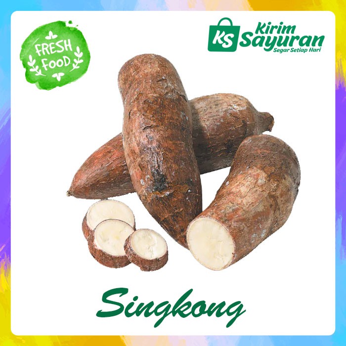 

Singkong / Ubi Kayu / Ketela Pohon / Karbohidrat (1 kg)