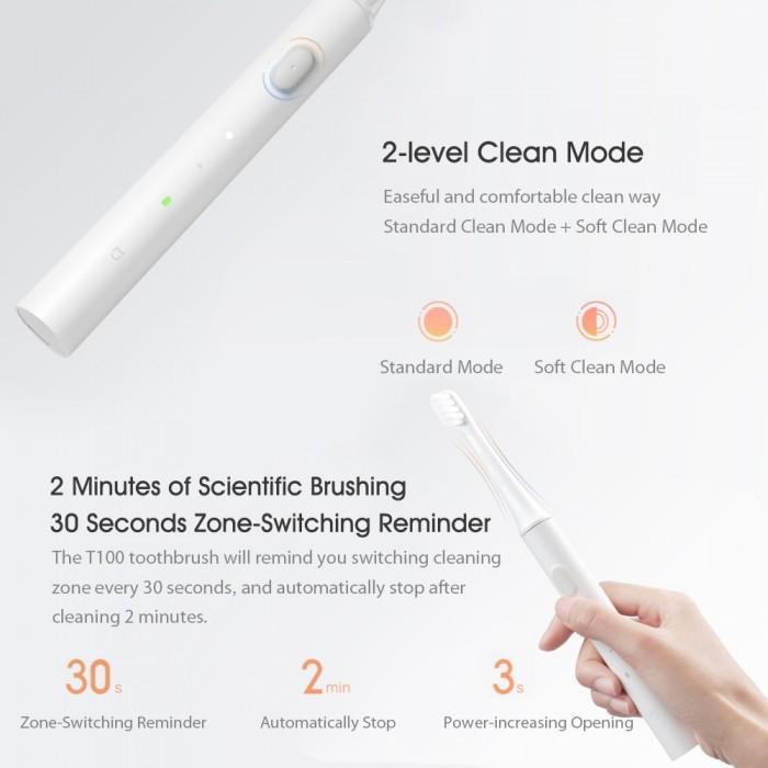 Mijia Sonic Electric Toothbrush T100 - Sikat Gigi Elektrik