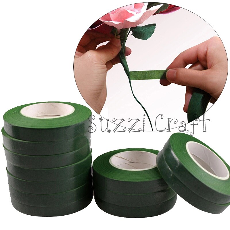 Floral Tape / Flower Tape / Selotip Daun 10 yard