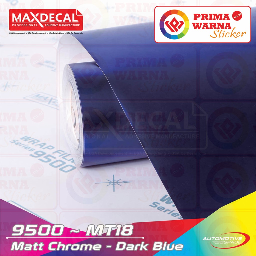 [METERAN] MAXDECAL 9500 MT18 DARK BLUE 152cm MATTE CHROME METALIK
