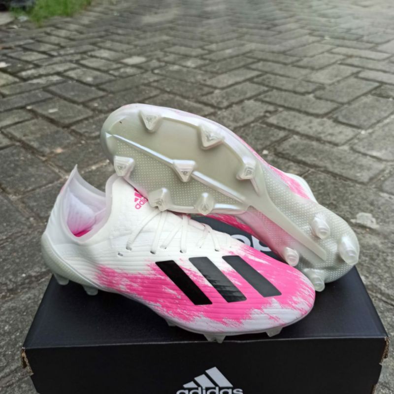 ADIDAS X 19.1 White core black shock pink FG
