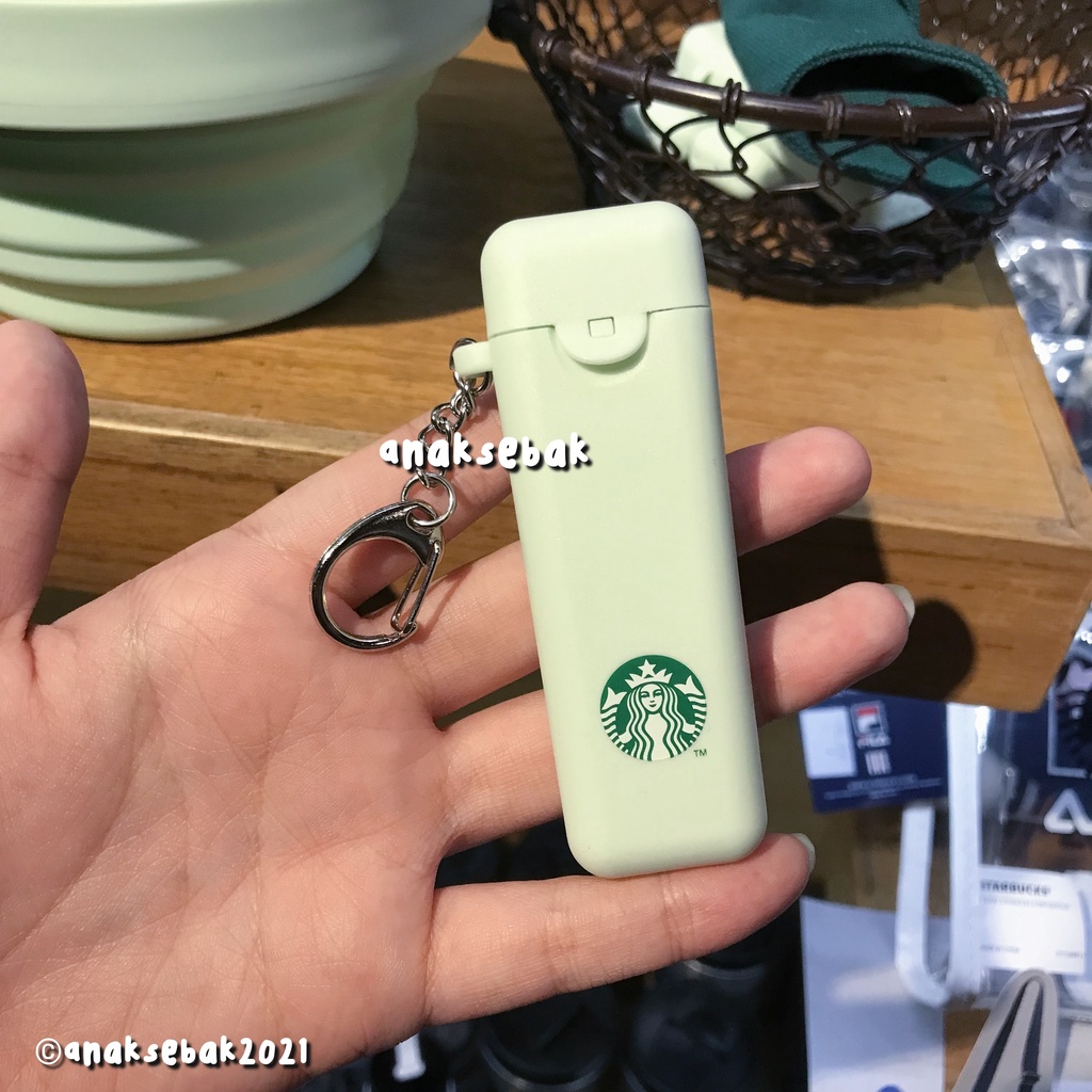 Starbucks Ever Green Reusable Foldable Straw Mint