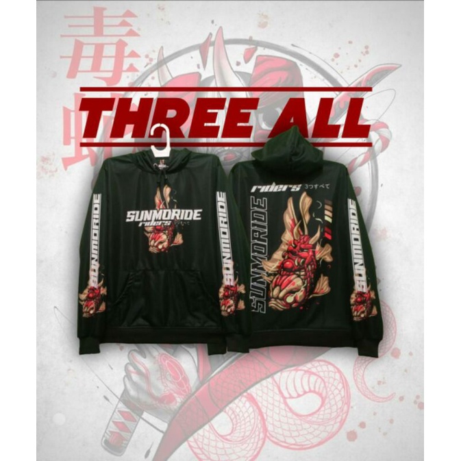 HOODIE SUNMORIDE HOODIE HITAM PRIA DAN WANITA JAKET SUNMORI FULL PRINTING