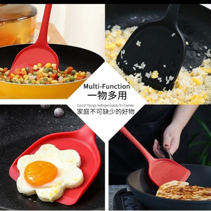 Sutil Spatula Sodet Masak Silikon Anti Lengket Tahan Panas