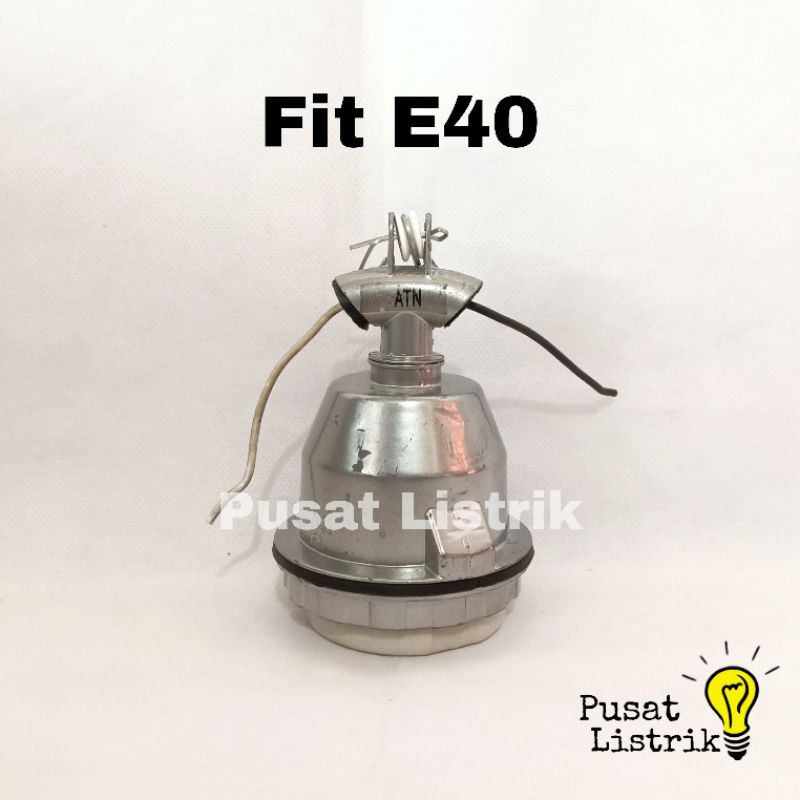 Fitting Lampu Gantung e40 Kap WD Hijau e40 Fitting Lampu + Kap WD Hijau e40