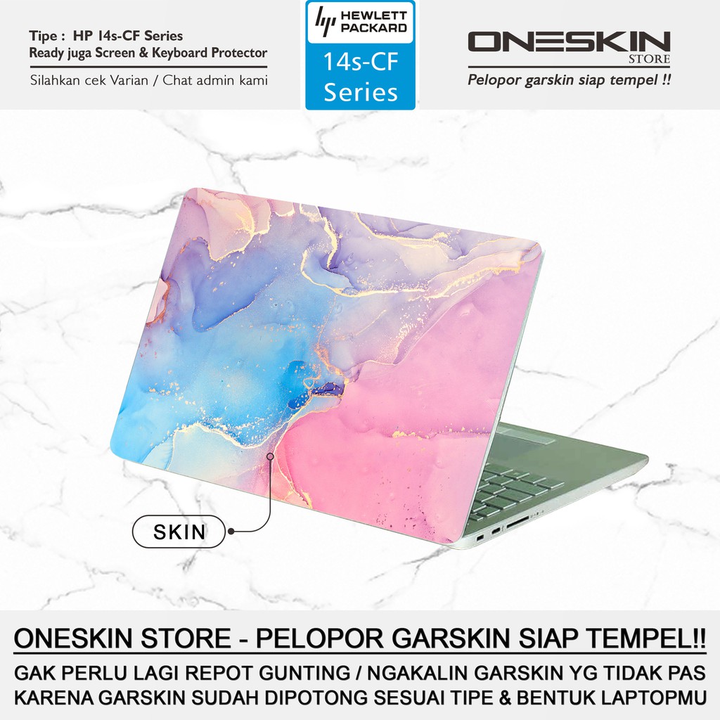 Garskin Laptop Keyboard Screen Protector HP 14s-cf cf1046tu cf1047tu cf1051tu cf2017tu Warna Silikon-Cover