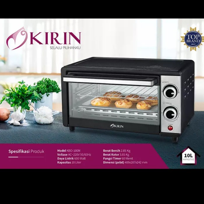 Oven Kirin KBO100M / Oven Toaster Kirin KBO 100M / Kirin Oven 10LITER