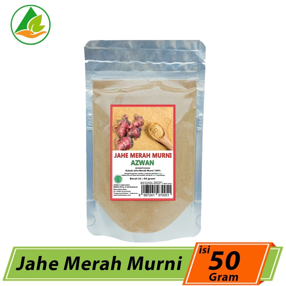 

Jahe Merah Azwan Murni isi 50gram