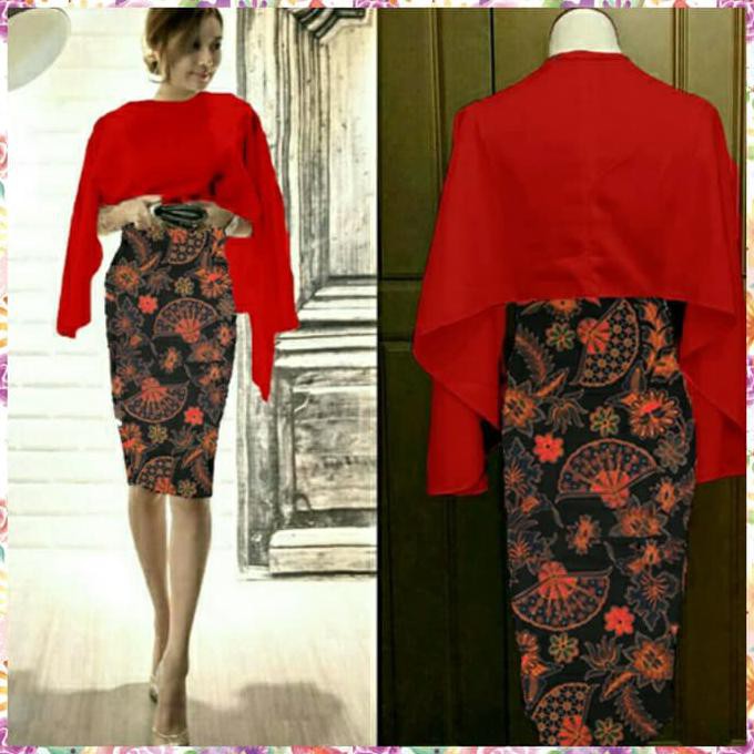 Dress Cape Kebaya Batik Arina
