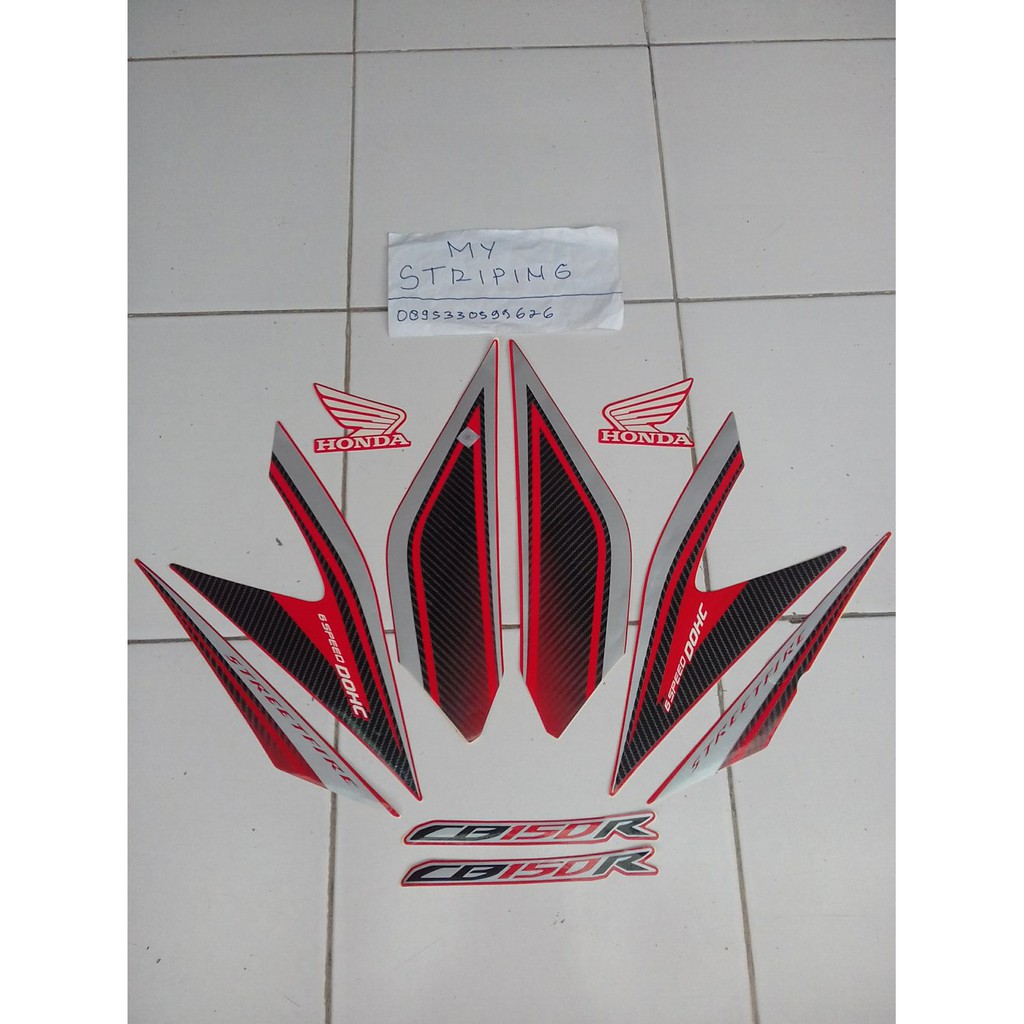 Stiker CB150R 2015 2016 merah