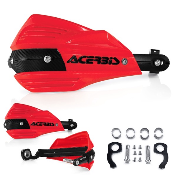 HANDGUARD ACERBIS X-FACTOR - MERAH / PELINDUNG TANGAN MOTOR TRAIL