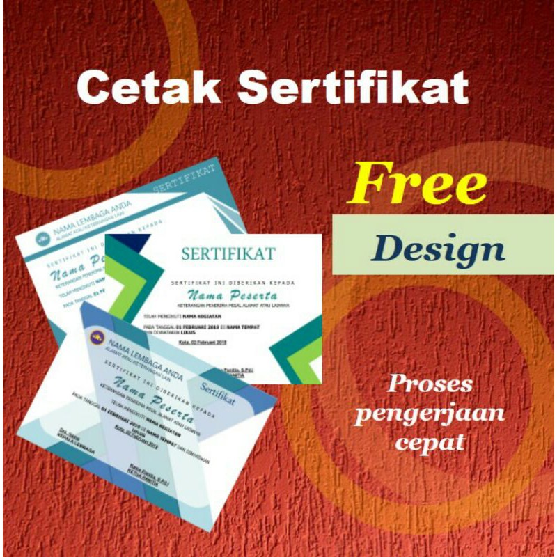 

Cetak Sertifikat Free Desain