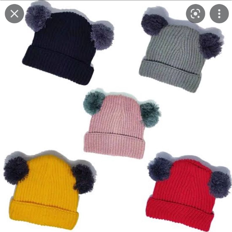 Topi Pompom Bayi