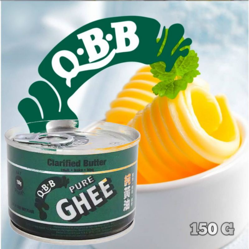 

QQB Pure Ghee 150 gr/Minyak sapi Alzara 125 g/minyak samin EXP:Agst 2027