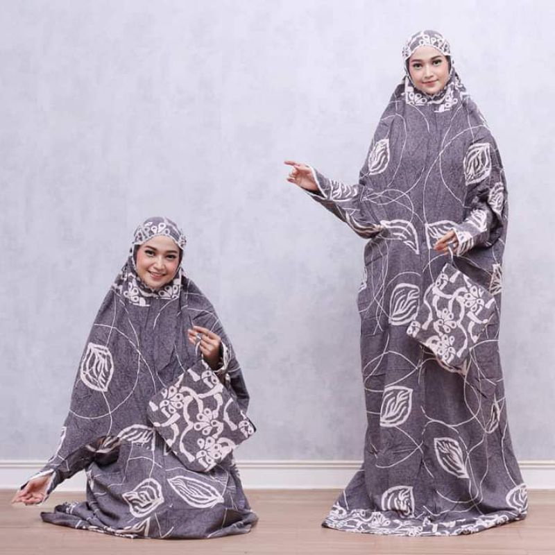 MUKENA BATIK CAP LAJUR / MUKENA LAJUR / MUKENA RAYON / MUKENA ADEM