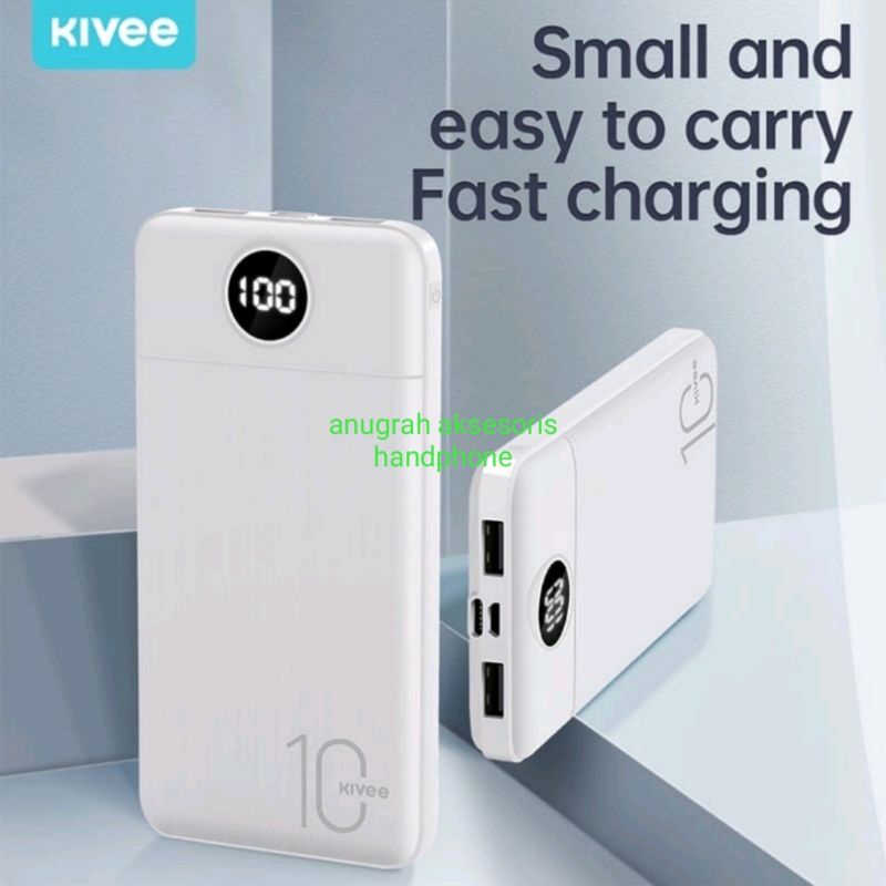 Powerbank KIVEE LED dual OUTPUT PT126P original