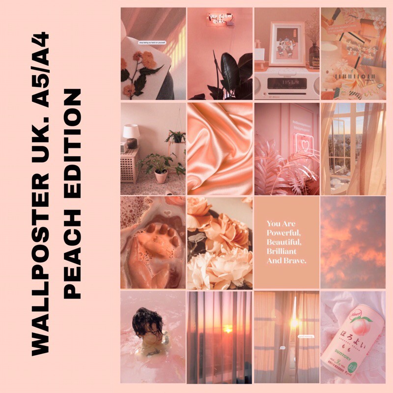 

WALLPOSTER PEACH EDITION 16 LEMBAR UK. A5/A4