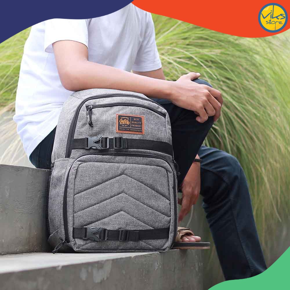 Tas Punggung Backpack Pria Cowok Tas Ransel  Casual Kerja Sekolah Masuk Laptop Kuliah Distro Premium Inficlo