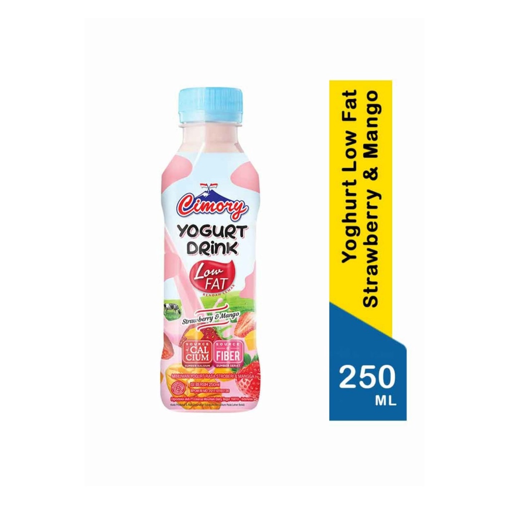 

Cimory Yoghurt Drink Low Fat Strawberry & Mango 250Ml