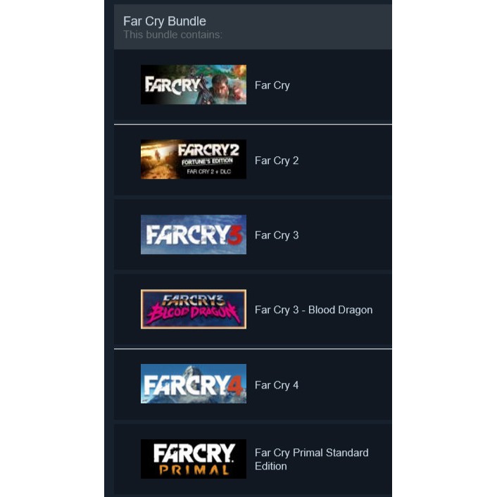 Farcry Compilation Bundle 6 in 1 - Original Steam - Offline Mode