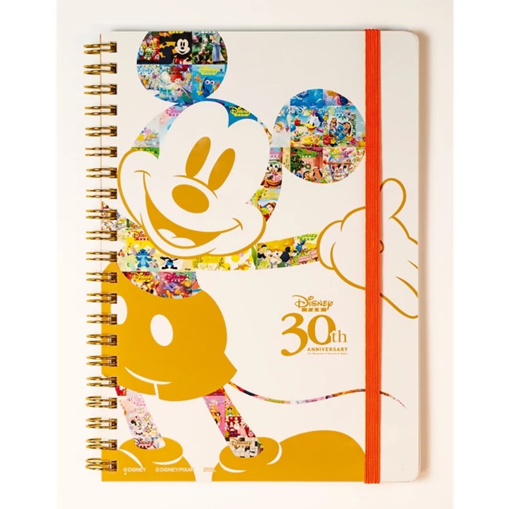 

Disney Mickey B6 Ring Notebook Disney FAN 30th Anniversary White