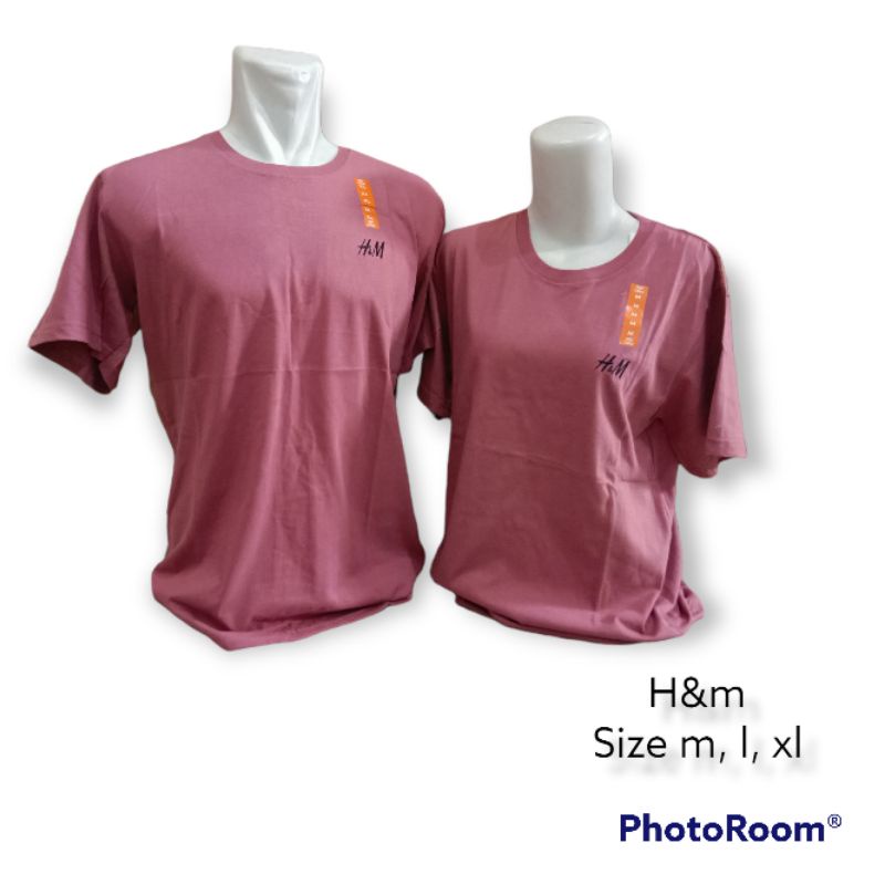 kaos h&m cowok / kaos h&m unisex / kaos h&m bordir