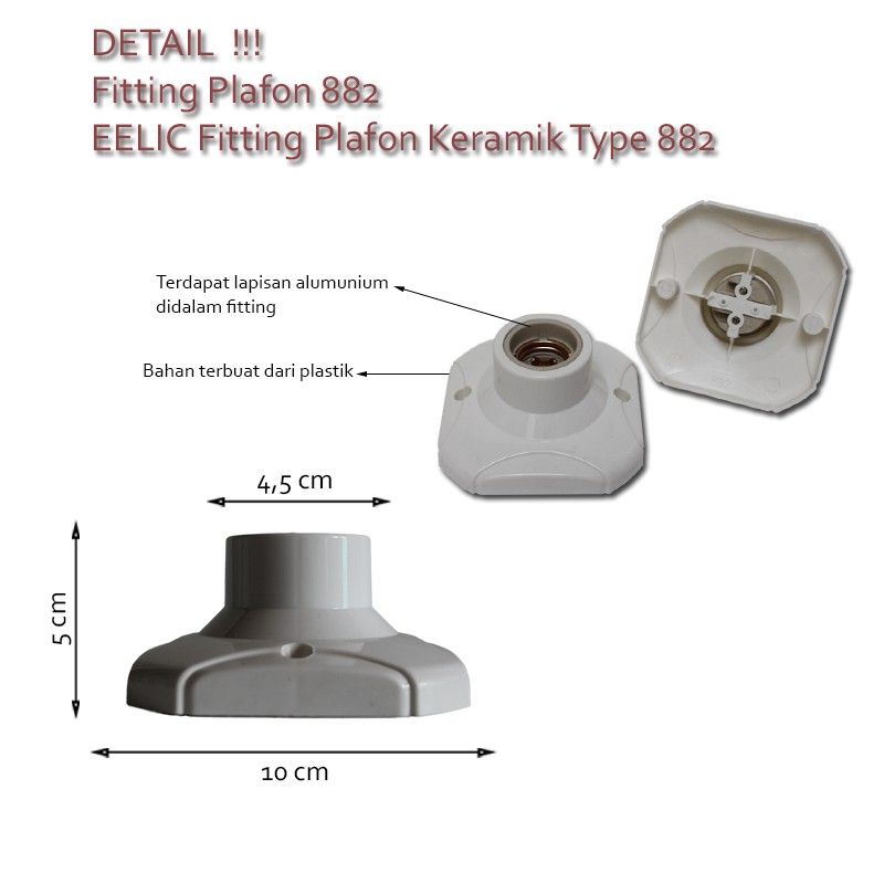 FITING PLAFON JM-882 JIAMEI