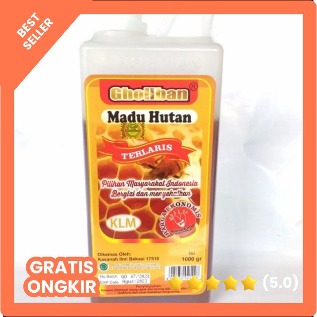 ^74¨ Madu Hutan Gholiban Kalimantan 1 Kg Plus Bee Pollen Anti Virus dan Daya Tahan Tubuh