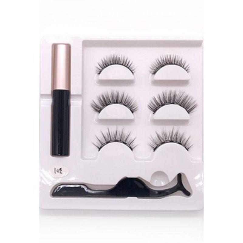 Bulumata Magnet 3D Sepaket Isi 3 Pasang / Bulumata Magnet Viral / Bulumata Magnet / Bulumata Magnet 