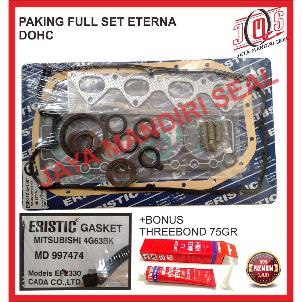 PAKING GASKET FULL SET MITSUBISHI ETERNA DOHC