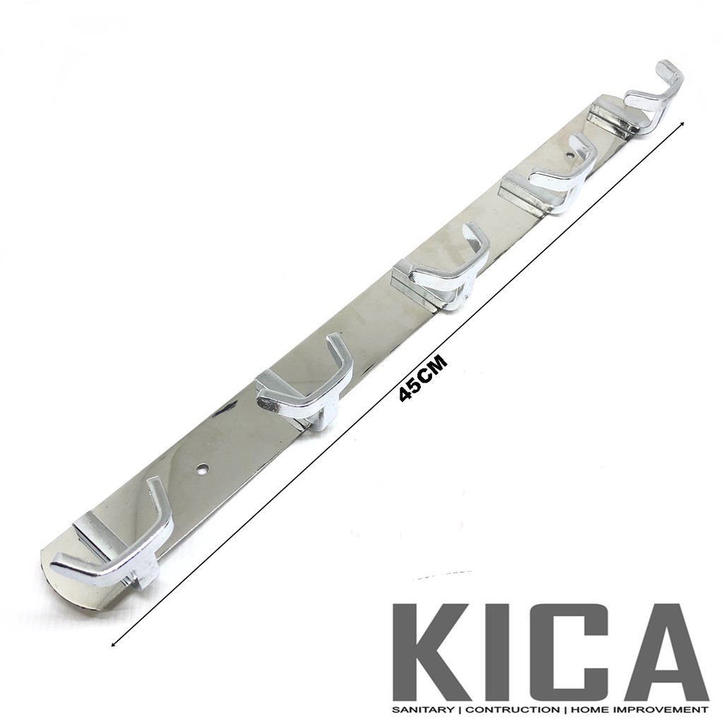 GANTUNGAN BAJU DINDING / GANTUNGAN BAJU BELAKANG PINTU STAINLESS