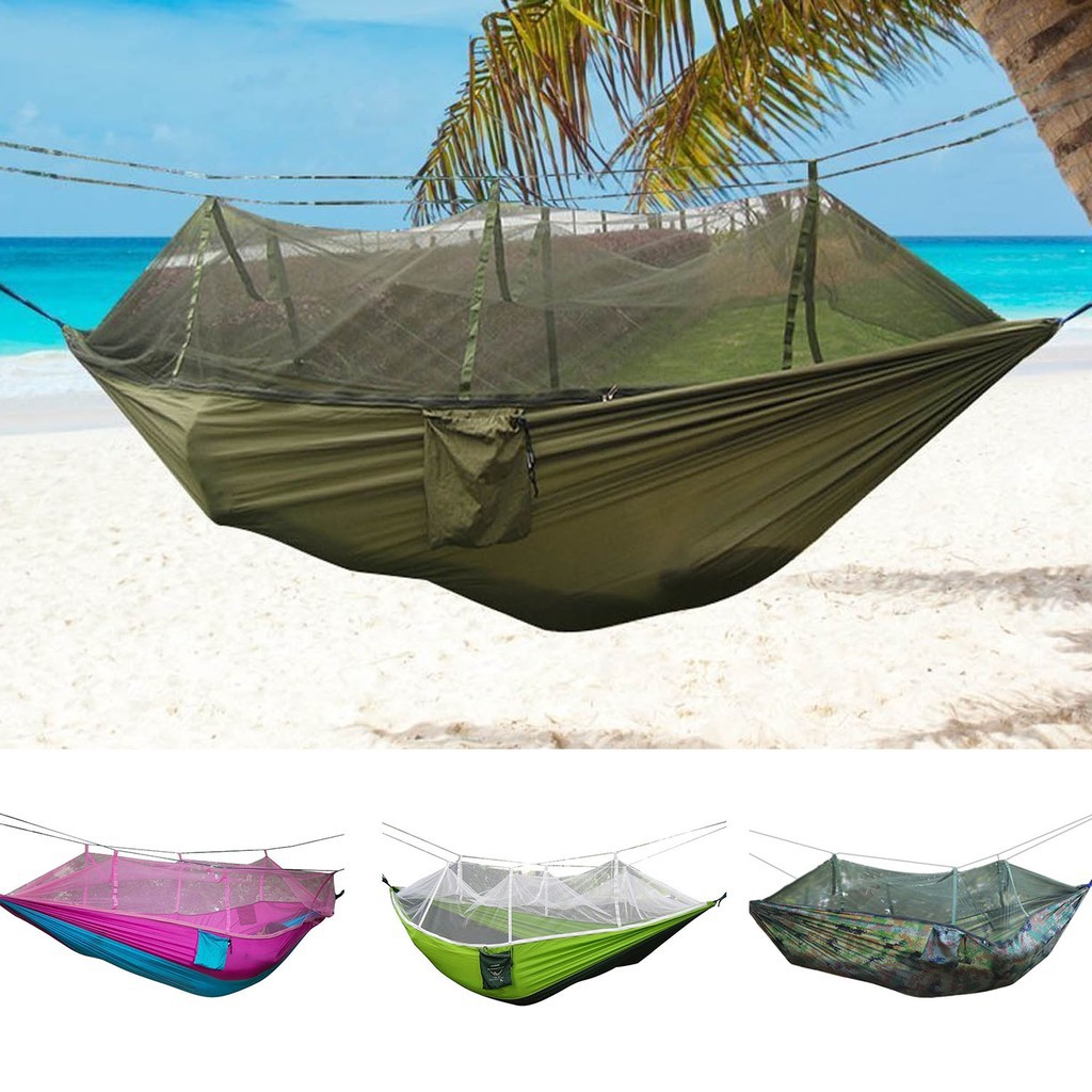 Tempat Tidur Gantung Hammock Bahan Kain Parasut Kuat Tempat Tidur Gantung Hammock Bahan Kain Parasut Kuat
