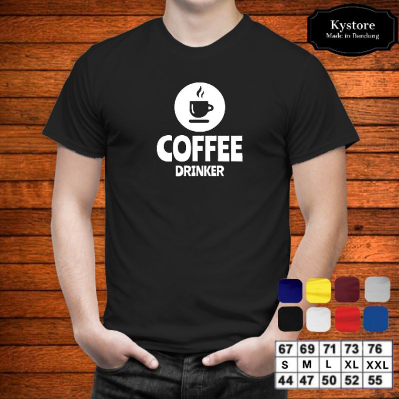 kaos kopi pria dewasa cofee dringker