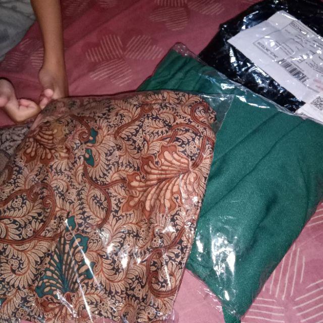 Cople Pria Wanita Gamis Batik Meisya Style // Batik Rampel // 2762 // Tunggal Terbaru