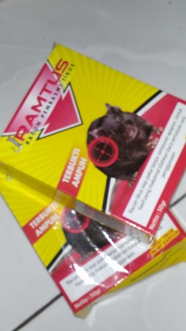 Racun Tikus Ramtus Asli Alami Mati Kering Tidak Bau Pembasmi Pengusir Tikus Super Paling Ampuh 2pack