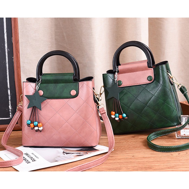 [COD] LB - Koleksi hand bag fashion import wanita terbaru free gantungan cantik / 312