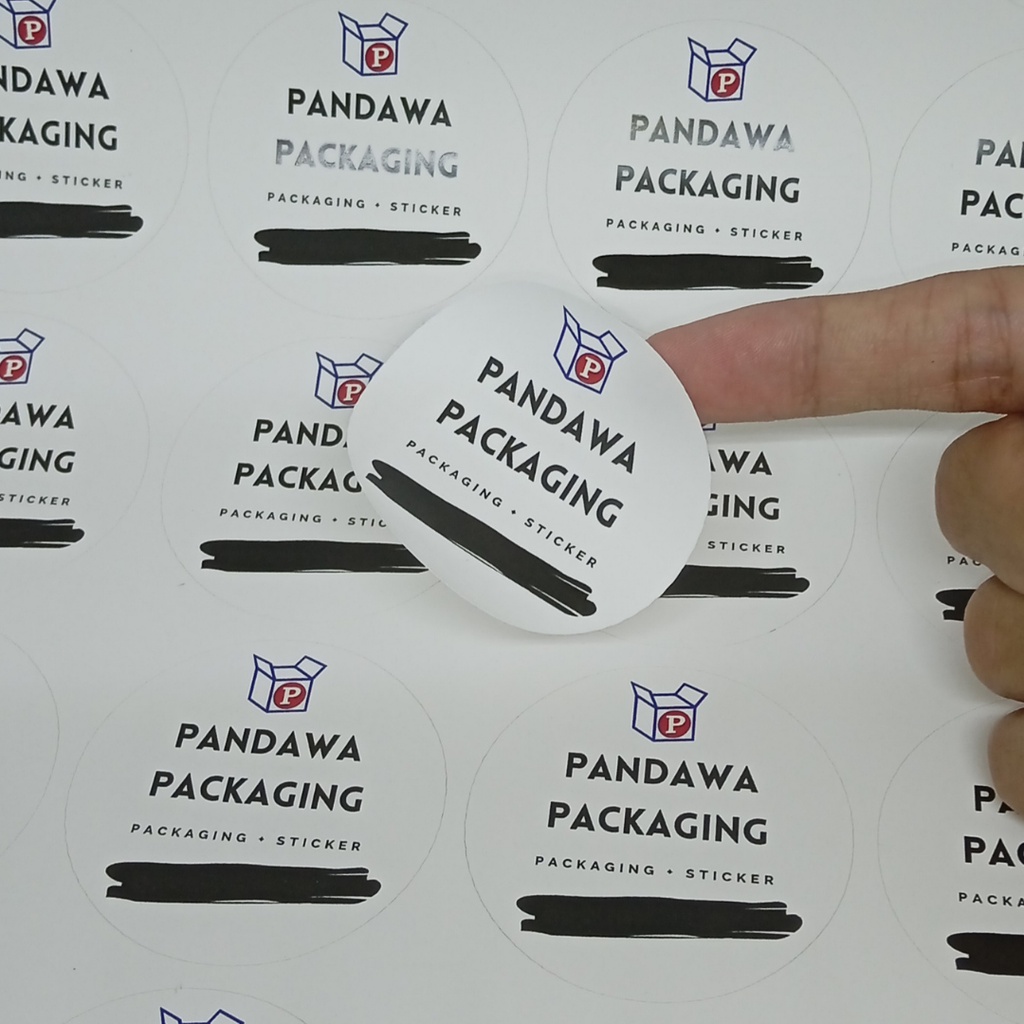 

Cetak/print label kemasan sticker vinil/vinyl A3+ & kiss cutting