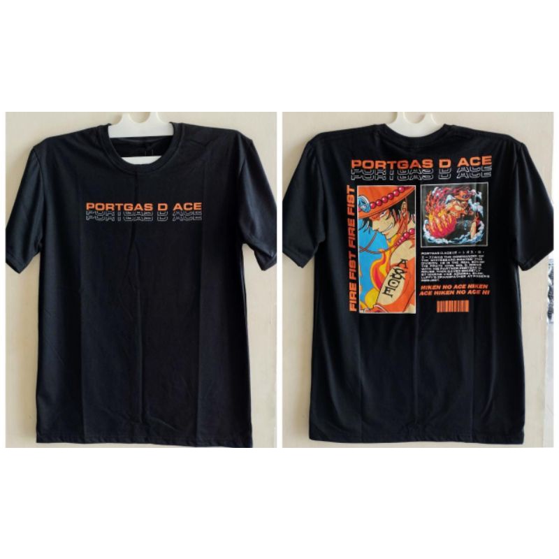 KAOS T-SHIRT ANIME PORTGAS D ACE