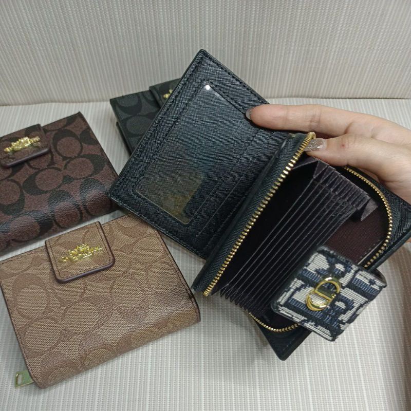 SALE !! Dompet kancing mini C'sgnature 2in1 banyak kartu