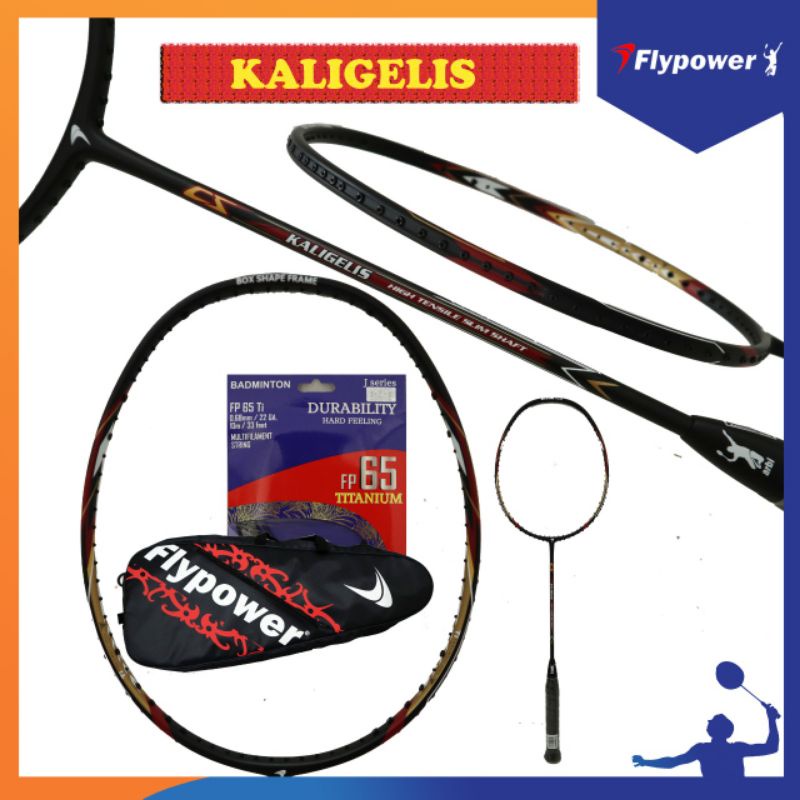 Raket Badminton Flypower Kaligelis Original  new