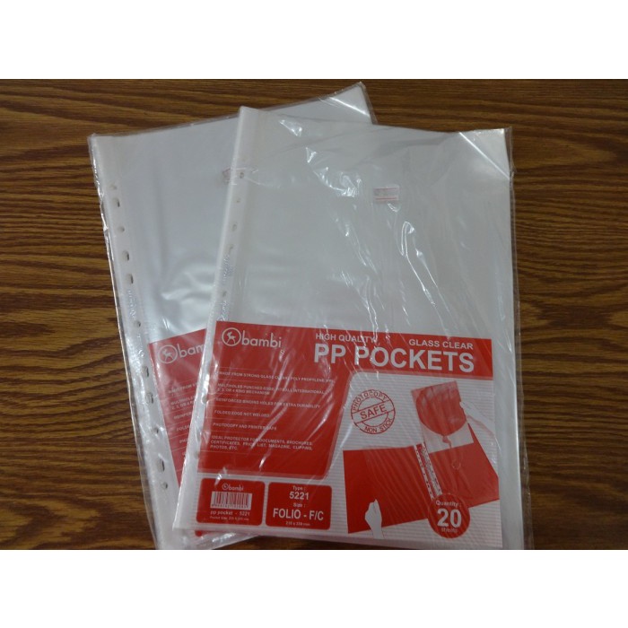 

Unik Pp Pockets Bambi F4/ Plastik Binder F4 Terbatas