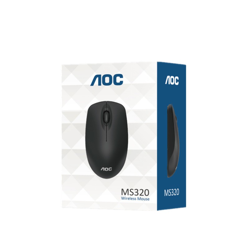 AOC MS320 notebook bisnis mouse nirkabel USB komputer kantor 2.4G otomatis tidur 3D fotolistrik