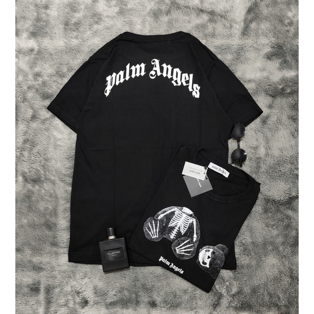 T-Shirt Baju Kaos Palm Angels Full Lebel dan Hantag Premium Quality